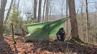 3 Day Wilderness Camp Cooking with the Firebox Stove and Tenkara Fishing  ASMR [upl. by Noyart]