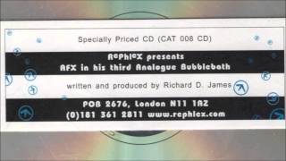 AFX Aphex Twin  942937 Track 4 from Analogue Bubblebath 3 [upl. by Barkley480]