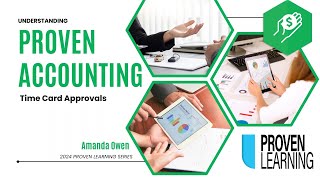 Proven Learning Series Timecard Approval in Proven Accounting [upl. by Altman]