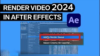 How To Render in After Effects 2024 [upl. by Draner]