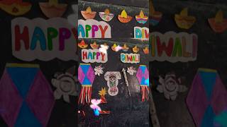 Board decoration board decoration diwali design easy quick trending new like share shorts [upl. by Zetta]