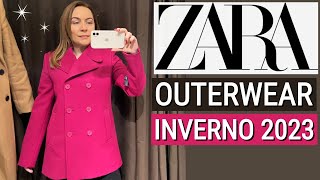 ZARA TRY ON CAPISPALLA INVERNO 2023  ZARA BLAZERS GIACCHE E CAPPOTTI NUOVA COLLEZIONE zaratryon [upl. by Yarrum]