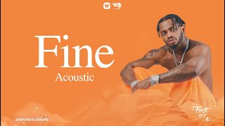 Diamond Platnumz  Fine Acoustic Lyric Video [upl. by Arej]