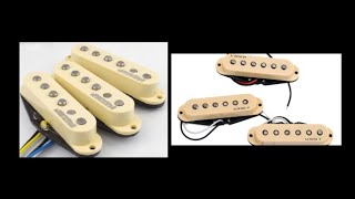 alnico v vs wilkinson Pickups strat [upl. by Billen]