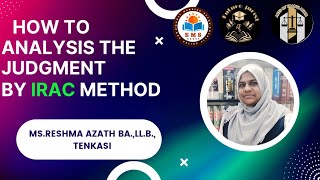 IRAC method civiljudge law translation advocatelawstudent tamil dj judgement legalanalysis [upl. by Yruy339]