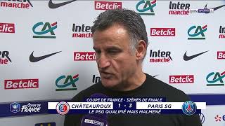 PSG  Christophe Galtier  quotTrès satisfait de la prestation de nos jeunesquot [upl. by Fausta377]