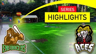 Enforcers vs Aces HIGHLIGHTS  AWA Wiffle Ball 2023 [upl. by Armmat116]