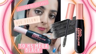 Máscara de Pestañas Air Volume 30 Hs Mega Black LOréal París review mascaradepestañas [upl. by Alrahs]