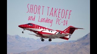 PC24 Short Takeoff amp Short Landing Pilatus Jet [upl. by Adirahs114]