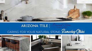 Removing Stains from Natural Stone with Poulticing  Arizona Tile amp Beyond Stone Solutions [upl. by Paresh807]