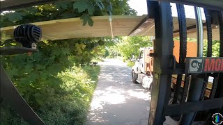 Attempting to lift Lumber up and over my ENTIRE Truck for a tight road Delivery [upl. by Nima445]