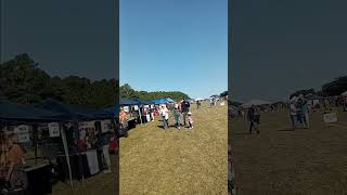 helicopter flying by the taste of brunswick stew festival at lawrenceville virginia at the airport [upl. by Eenerb]