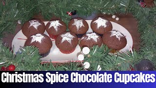 🎄 Christmas Spice Chocolate Cupcakes Recipe 🍫✨ Whats For Dinner [upl. by Irina]