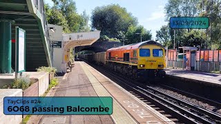 59102 passes Balcombe on 6O68 from Westbury to Crawley 77 minutes late [upl. by Durand854]