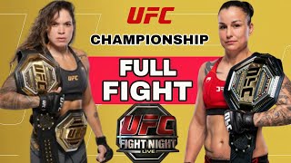 amanda nunes vs raquel pennington  UFC Strong Women Fight 🇺🇸🆚🇧🇷 [upl. by Seerdi]