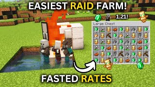 Minecraft EASY RAID FARM 121 Tutorial [upl. by Gearalt]