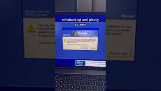 WINDOWS XP  ANTI PIRACY SCREEN REAL [upl. by Tobe]