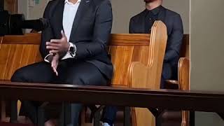 Dumi Mkokstad and Sbu Noah singing privately in church [upl. by Atekin]