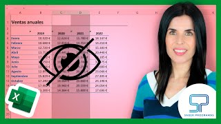 Cómo OCULTAR filas y columnas en Excel  con el RATÓN o ATAJOS de TECLADO [upl. by Hudis998]