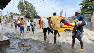 🔴 INONDATIONS À KINSHASA  DES ROUTES ET QUARTIERS SUBMERGÉS APRÈS UNE FORTE PLUIE [upl. by Leinaj]