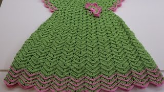 Vestido Crochet Niña 3 a 4 años cc [upl. by Barrus]