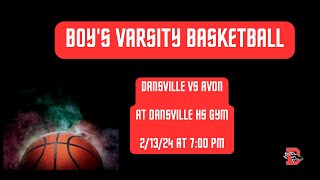 Dansville Varsity Boys vs Avon Basketball [upl. by Mundy433]