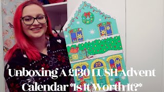 Unboxing A £130 LUSH Advent Calendar Is It Worth It [upl. by Jessika]