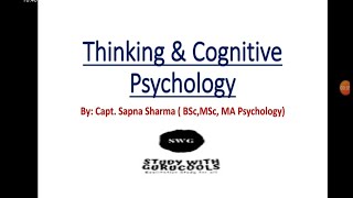 Thinking amp Cognitive Psychology  How we think Concepts and prototypes [upl. by Yesnil]