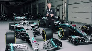 2019 vs 2018 Mercedes F1 Car Explained [upl. by Maisel]