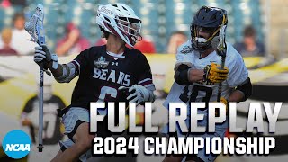 Adelphi vs LenoirRhyne 2024 DII mens lacrosse championship  FULL GAME [upl. by Adorne]