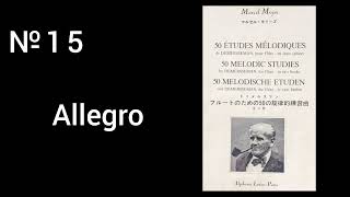 50 MELODIC STUDIES by DEMERSSEMANfor Flute№15 [upl. by Novanod]