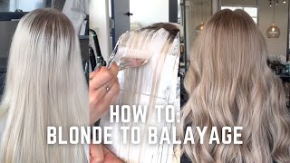 Back to Natural Blonde to balayage transformation  before and after hair tutorial [upl. by Charmian]