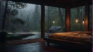 Peaceful Rain and Thunder Sounds for Sleep  Calming Nature Ambience for Deep Slumber [upl. by Karlens]