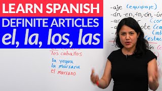 Choose the correct gender in Spanish el amp la  ALL you need to know about articles in Spanish [upl. by Ennaihs277]