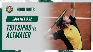 Tsitsipas vs Altmaier Round 2 Highlights  RolandGarros 2024 [upl. by Imotih]