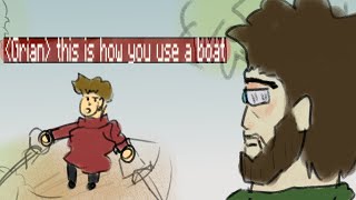 Grian teaches iskall how to use a boat  Hermitcraft Animatic [upl. by Ijok]