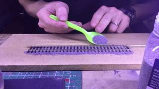 Tutorial 1  How to ballast HO track without roadbed [upl. by Stockwell62]