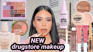 I tried all the NEW DRUGSTORE Makeup 😍 full face first impressions [upl. by Nimref452]