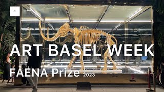 ART BASEL WEEK MIAMI 2023 FAENA PRIZE installation beach ARTNYC [upl. by Eltsirc]