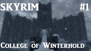 Elder Scrolls Skyrim College of Winterhold Walkthrough  Part 1 [upl. by Dolley]