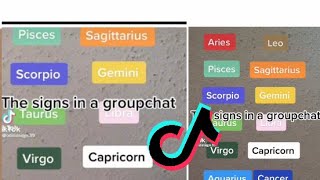 Zodiac signs in a group chat 💬 [upl. by Ardnal]