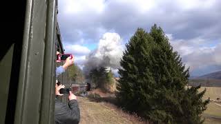 Riding Engine 1309 around Helmstetters Curve on the Western Maryland Scenic Railroad [upl. by Teodoor]