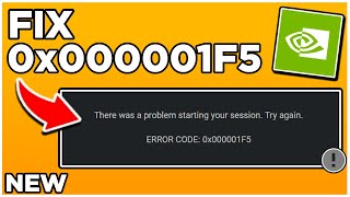 HOW TO FIX ERROR CODE 0x000001F5 on GeForce NOW [upl. by Lainey728]