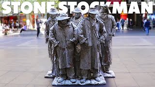 The Stone Stockmen  Iconic Living Statue Street Performer [upl. by Adaline132]