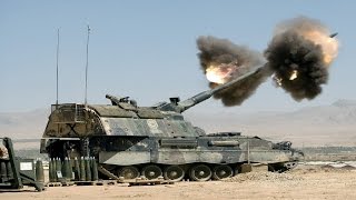 Ultra Powerful German Panzerhaubitze 2000 SelfPropelled Artillery in Action PzH 2000 Live Fire [upl. by Adekahs99]