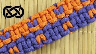 How to weave the Northwoods Wide Solomon Paracord Bracelet [upl. by Hugon]