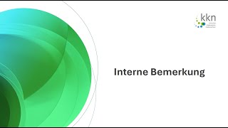 KKNMelderportal Interne Bemerkung [upl. by Angadreme309]