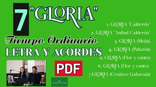 7 Gloria Himno del Gloria para la misa letra y acordes [upl. by Checani]