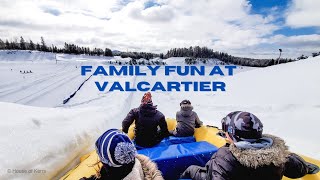 Village Vacances Valcartier Quebec  Snow Tubing  Water Park  Hotel de Glace  Winter Playground [upl. by Englis]