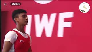 IWF world weightlifting championship 2024 Junior 45 kg women A group snatch event [upl. by Fransisco]